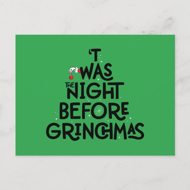 'Twas the Night Before Grinchmas Postcard (Front)