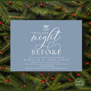 'Twas The Night Before Mistletoe Wedding Bells Invitation