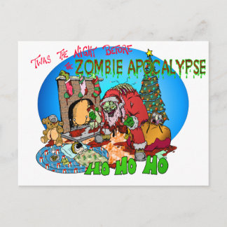Twas the Night Before the Zombies Postcard