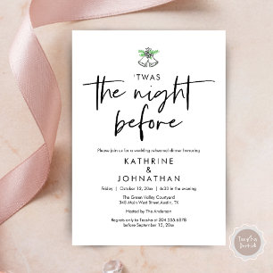 Twas The Night Before Wedding Rehearsal Dinner Invitation