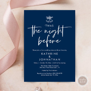 Twas The Night Before Wedding Rehearsal Dinner Invitation
