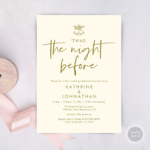Twas The Night Before Wedding Rehearsal Dinner Invitation