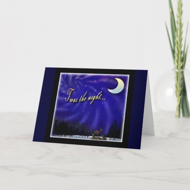 Twas the night card (Front)