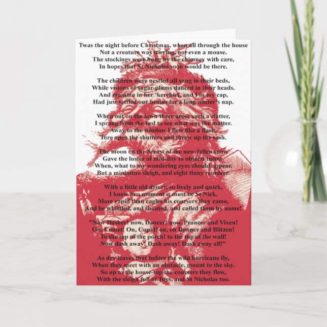 Twas the Night Holiday Card (Front)