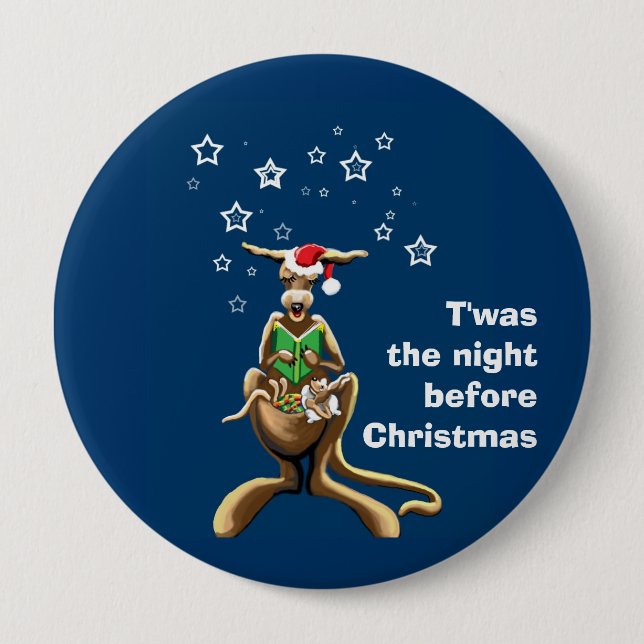 T'was the nightbefore Christmas... Button (Front)