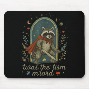Twas the tism m'lord autism awareness autistic mouse pad