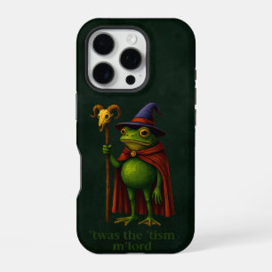 T'was The 'Tism M'Lord Frog Meme Autism Awareness iPhone 16 Pro Case