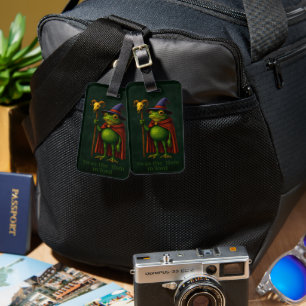 T'was The 'Tism M'Lord Frog Meme Autism Awareness Luggage Tag