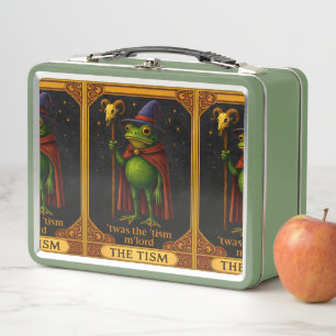 T'was The 'Tism M'Lord Frog Meme Autism Awareness Metal Lunch Box