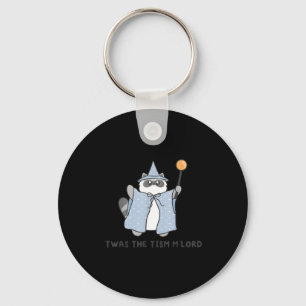 T'was The Tism M'lord Funny Raccoon Autism Meme Me Key Ring