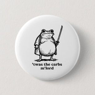 Twas The Tism Mlord Mediaeval Knight Fat Samurai F 6 Cm Round Badge