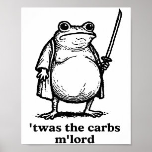 Twas The Tism Mlord Mediaeval Knight Fat Samurai F Poster