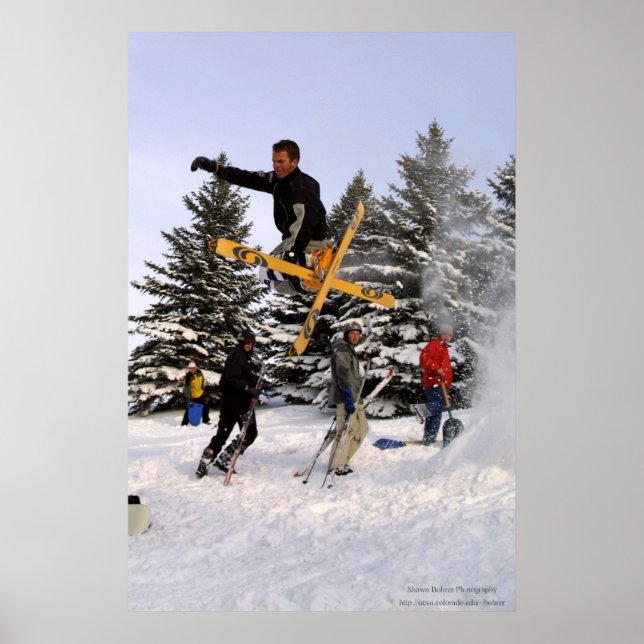 Tweaked Ski Grab Poster (Front)