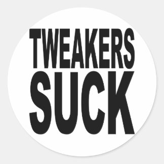Tweakers Suck Classic Round Sticker