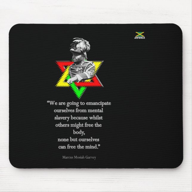 Tweaks Clothing - Marcus Mosiah Garvey Quote - Jam Mouse Pad (Front)