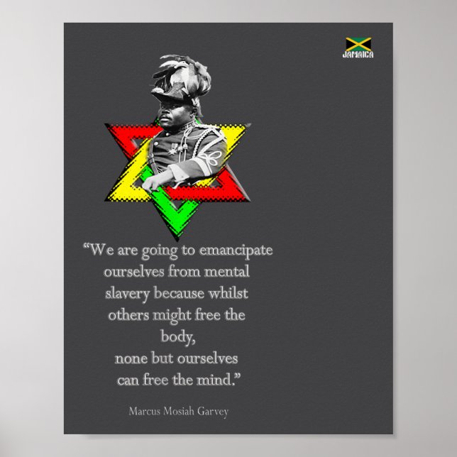 Tweaks Clothing - Marcus Mosiah Garvey Quote - Jam Poster (Front)