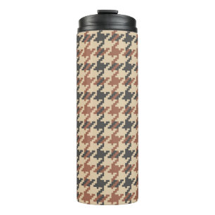 Tweed Goose Foot Vintage Pattern Thermal Tumbler