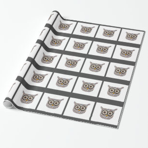 Tweed Owl Wrapping Paper