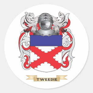 Tweedie Family Crest (Coat of Arms) Classic Round Sticker