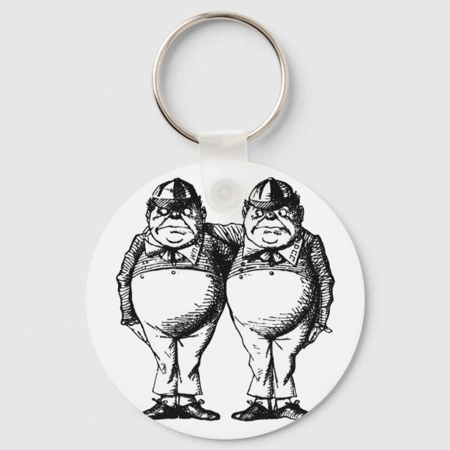 Tweedle Dee and Tweedle Dum Key Ring (Front)