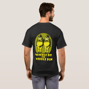 Tweedle Dee and Tweedle Dum Logo Yellow T-Shirt