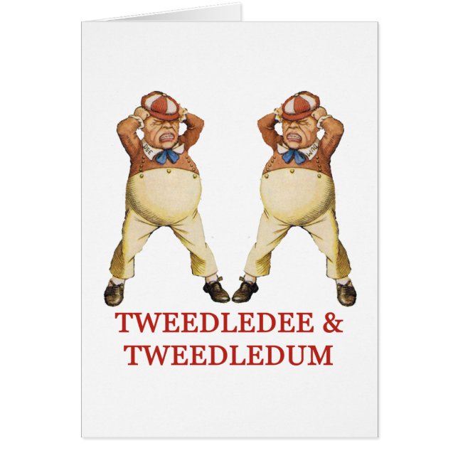 TWEEDLEDEE & TWEEDLEDUM IN WONDERLAND (Front)