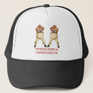 TWEEDLEDEE & TWEEDLEDUM IN WONDERLAND TRUCKER HAT