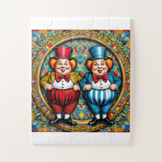 Tweedlledum and Tweedldee from Alice in Wonderland Jigsaw Puzzle