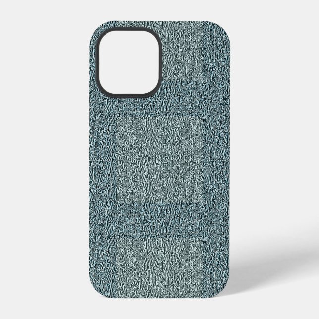 Tweedy Wool Grey and Sage iPhone Case (Back)
