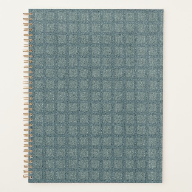 Tweedy Wool Grey and Sage Planner (Front)