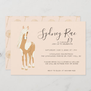 Tween Horseback Riding Party Invitation