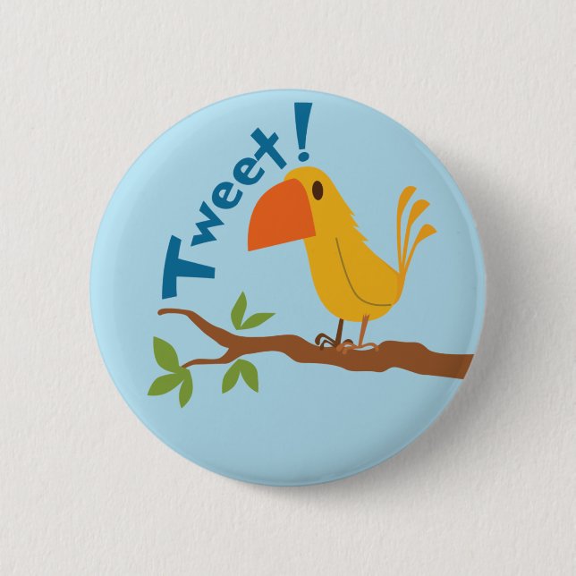 Tweet Bird Button (Front)