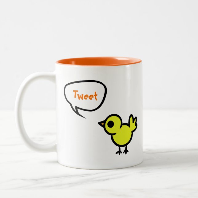 Tweet Bird Mug (Left)