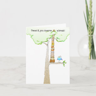 Tweet E. Doodle note card