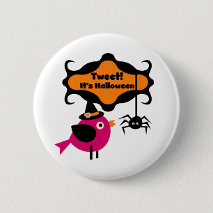 Tweet Halloween T-shirts and Gifts 6 Cm Round Badge