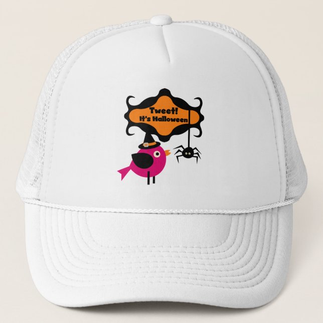 Tweet Halloween T-shirts and Gifts Trucker Hat (Front)