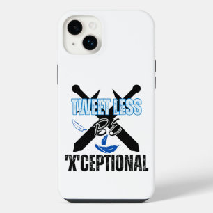Tweet less, be 'X'ceptional.w iPhone 14 Plus Case