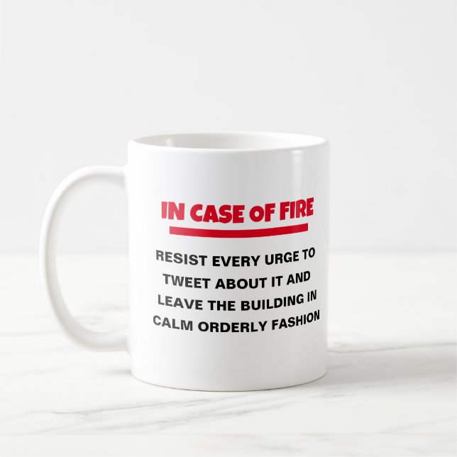 Tweet Urge Coffee Mug - Social Media Humour Gift! (Left)