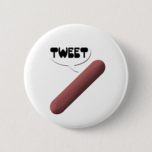 Tweeting Weenie 6 Cm Round Badge (Front)