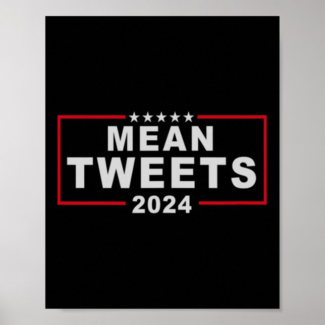 Tweets 2024 Usa Election President Donald Trump Fu Poster (Front)
