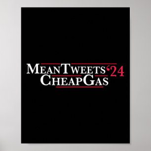 Tweets 24 Cheap Gas Price Gas Trump 2024 Poster
