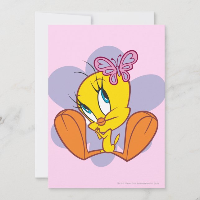 TWEETY™ and Butterfly Invitation (Front)