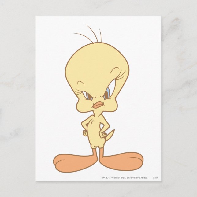 TWEETY™ Angry Postcard (Front)