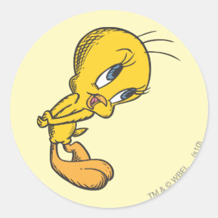 TWEETY™ Bashful Classic Round Sticker