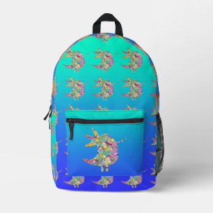 Tweety Bird Kids Aqua Blue Printed Backpack