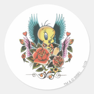 TWEETY™ Blue Wings Classic Round Sticker