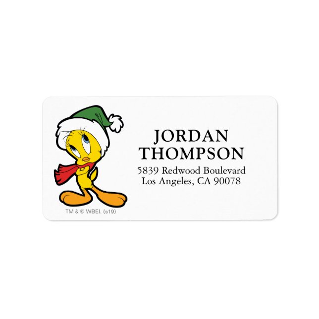 TWEETY™ Christmas Thoughts Label (Front)