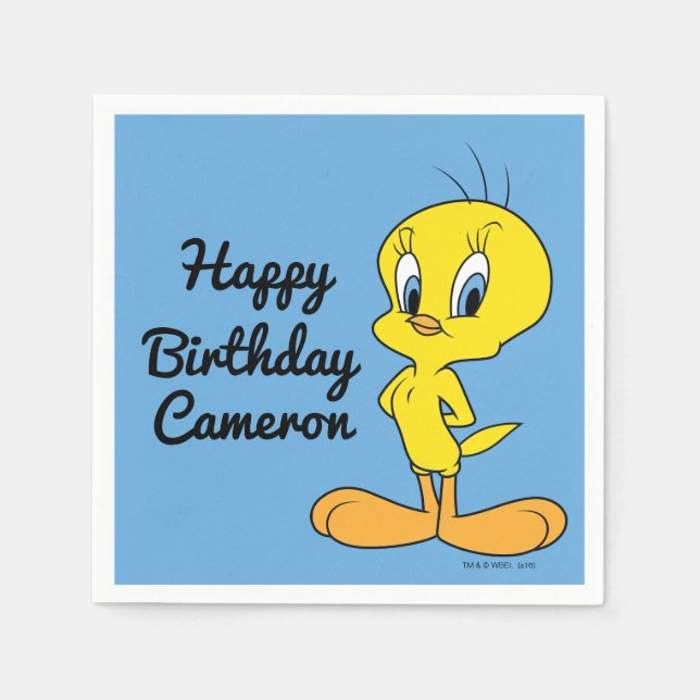 TWEETY™ | Clever Bird Napkin (Front)
