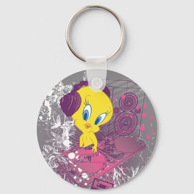 TWEETY™ Djing Key Ring (Front)