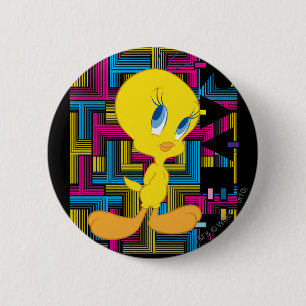Tweety Electronic Colour 6 Cm Round Badge